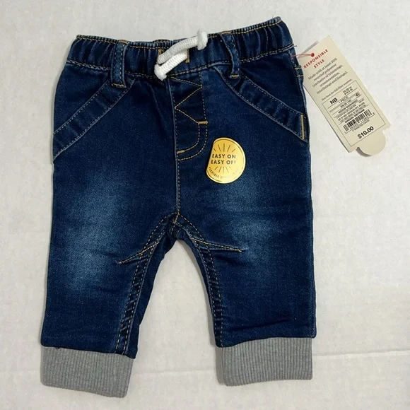 NWT Cat & Jack Newborn Pull-On Jeans Bundle - Picture 2 of 8